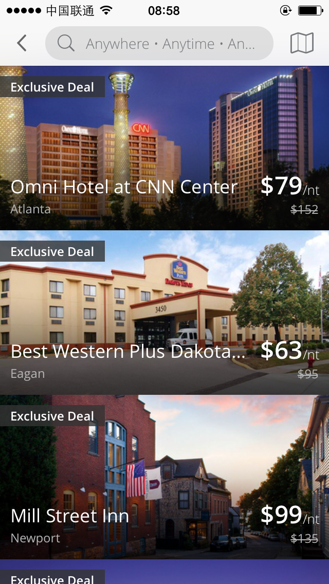 Getaways List