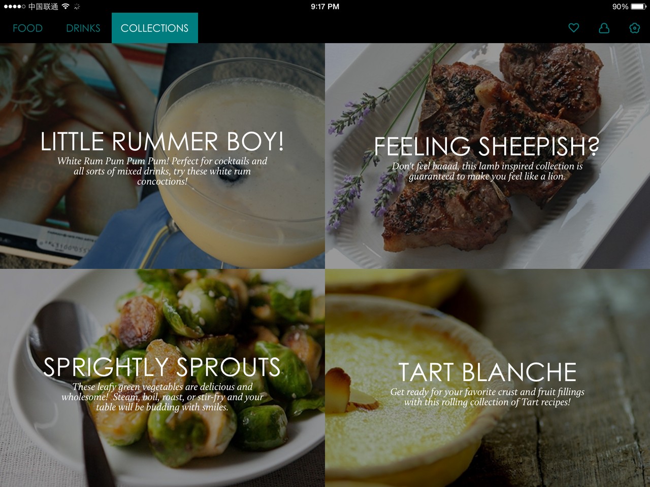 Gojee Food List