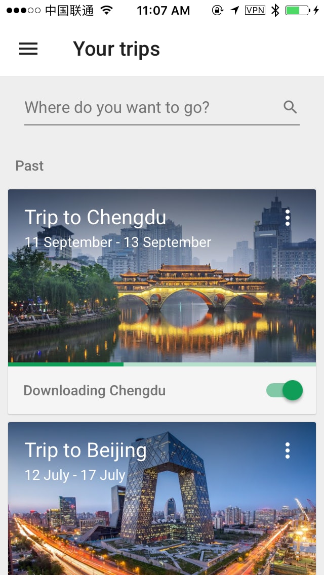 Google Trips Home
