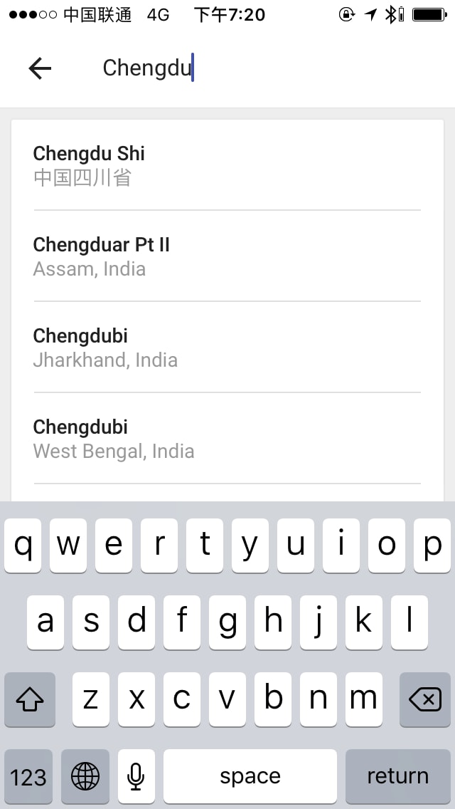 Google Trips Search