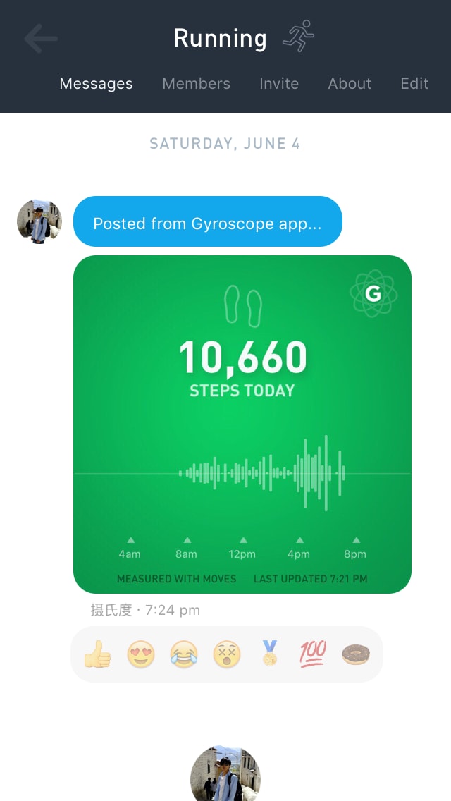 Gyroscope Message