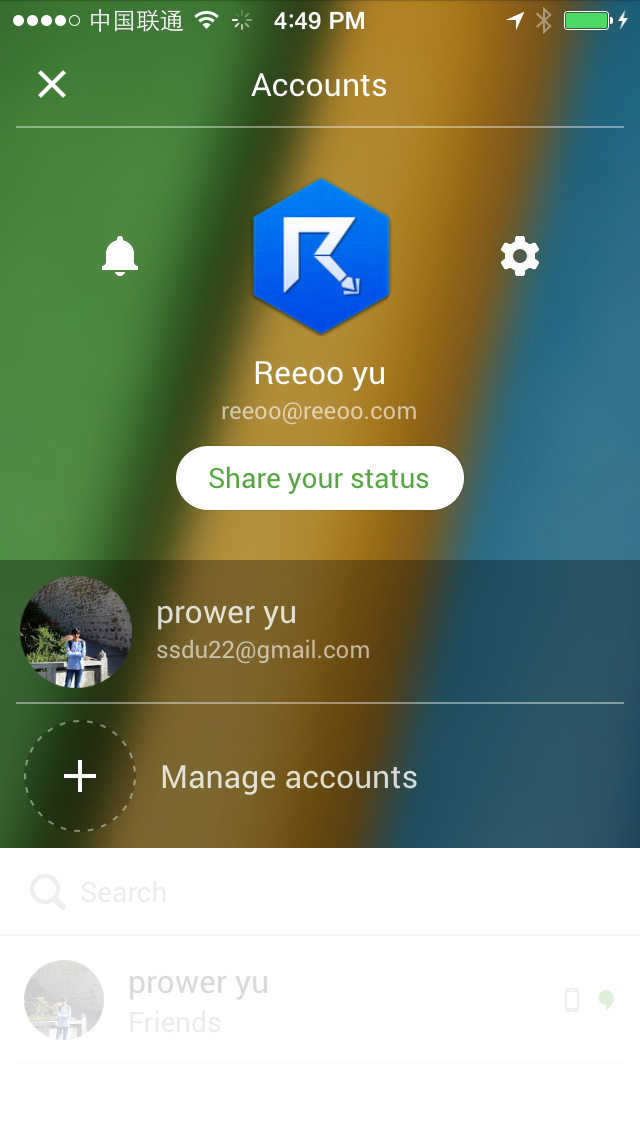 Hangouts Accounts