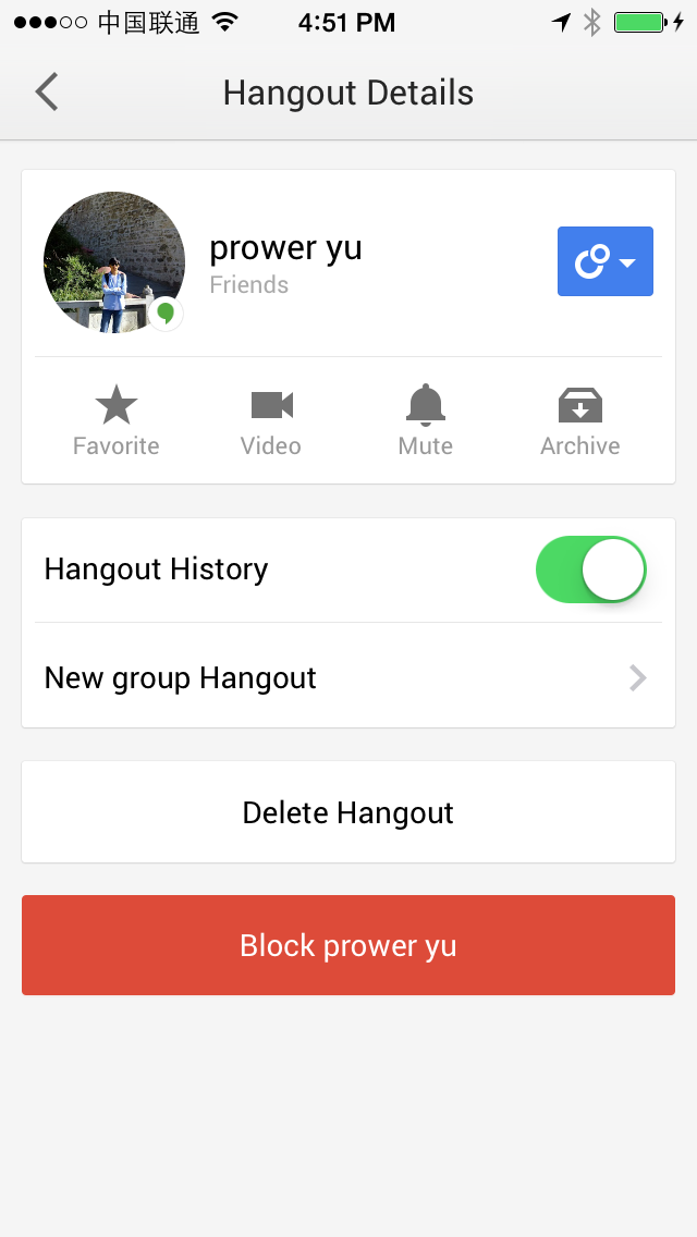Hangouts Detail