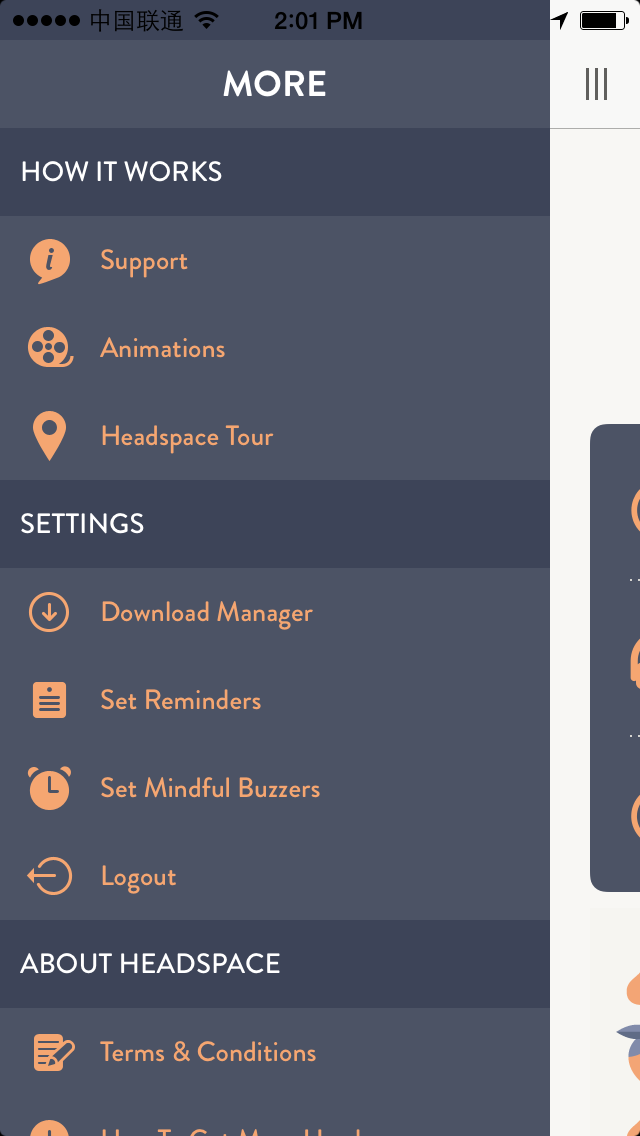 Headspace Sidebar
