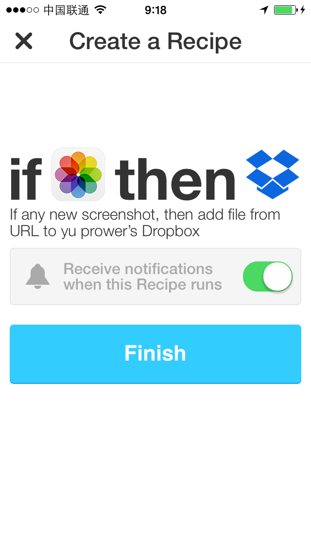 IFTTT Creat End