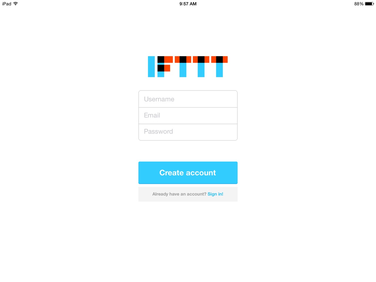 IFTTT Login