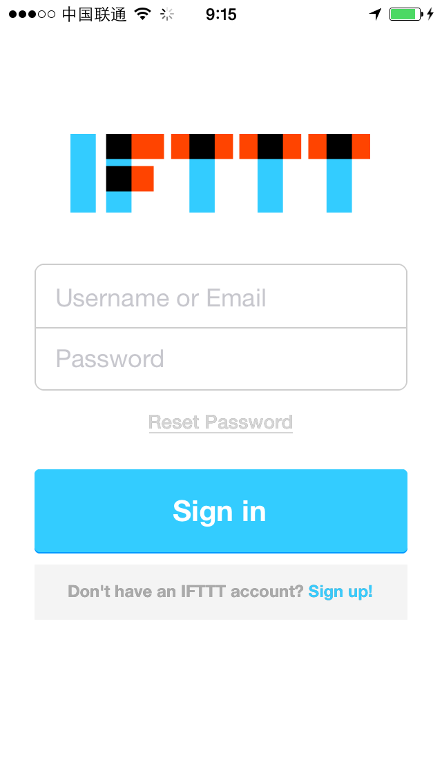 IFTTT Login