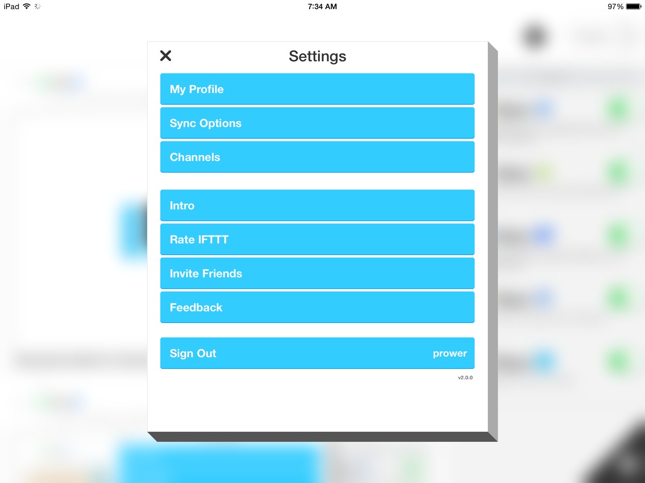 IFTTT Setting