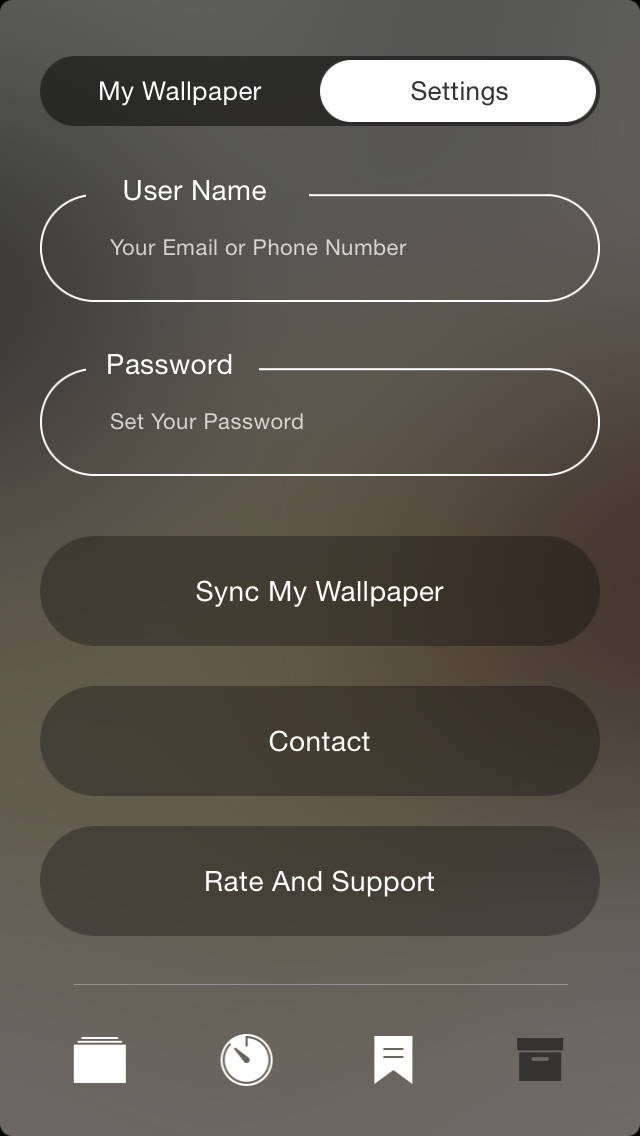 Infinity Wallpaper Setting