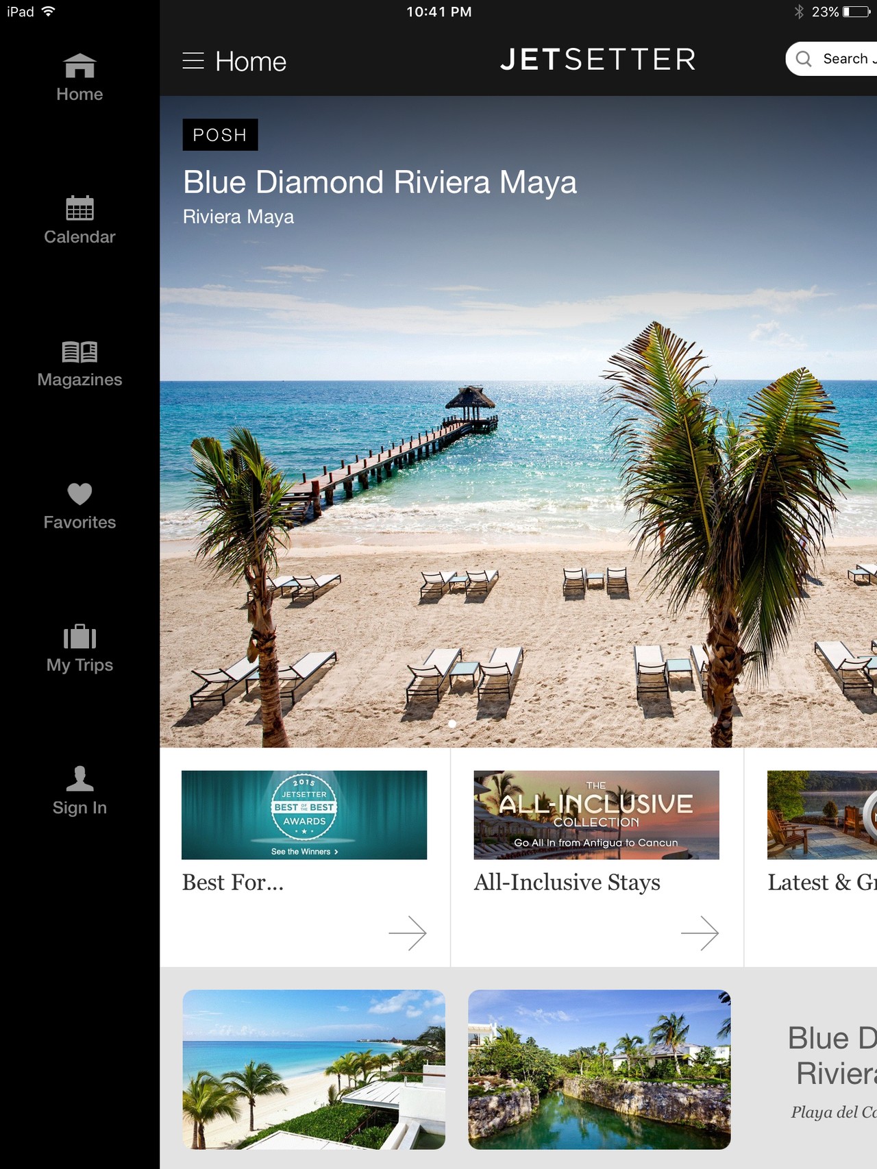 Jetsetter Sidebar