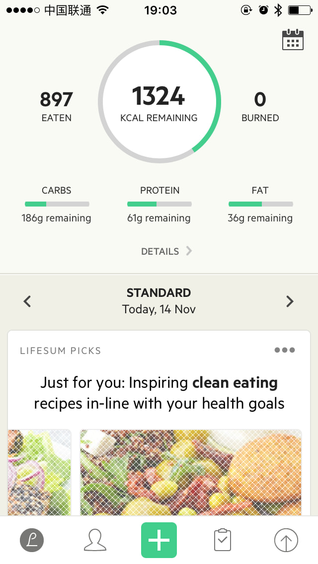 Lifesum Home