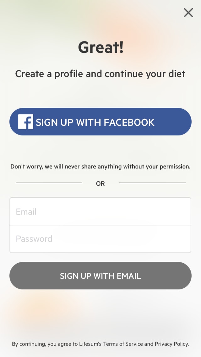 Lifesum Login