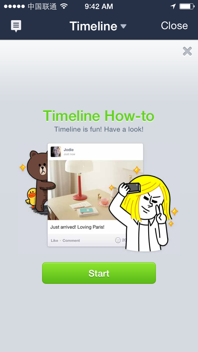 Line Timeline Empty