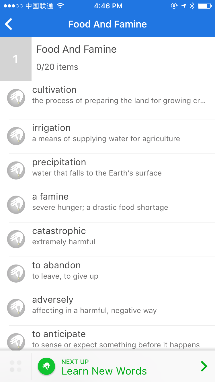 Memrise List