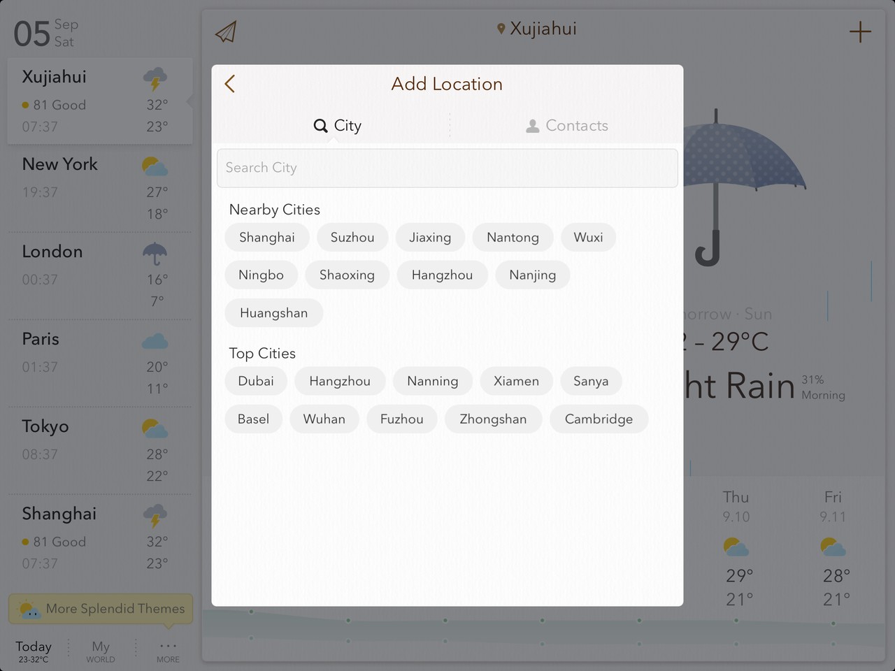 MyWeather Search