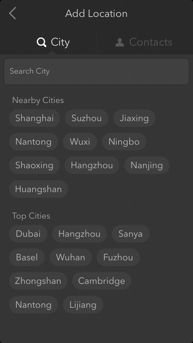 MyWeather Search