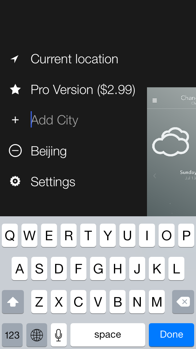 NiceWeather Search