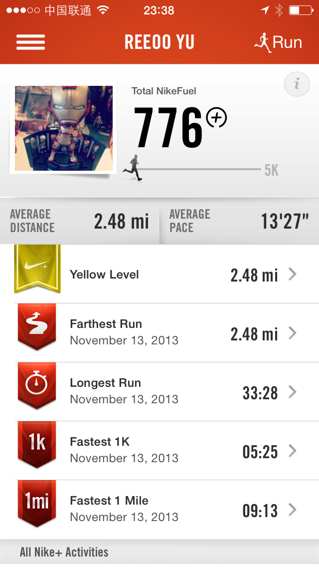Nike+ Running Profiles