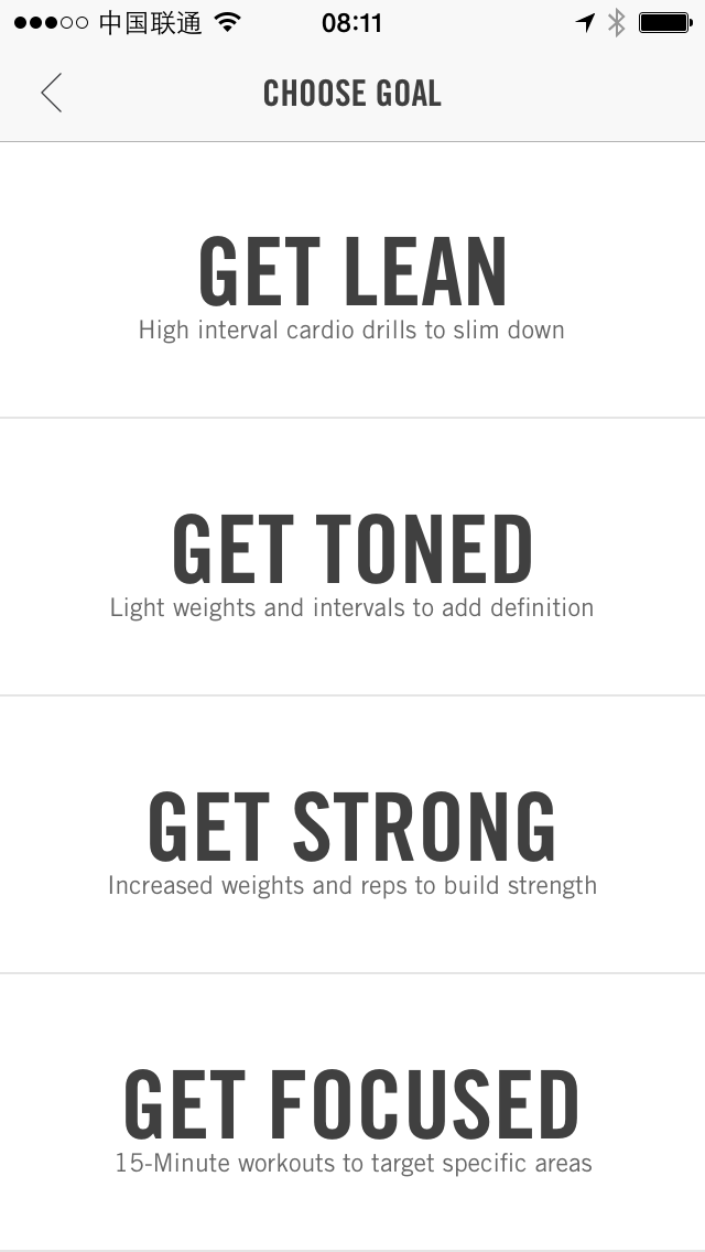 Nike+ Training Club Choose