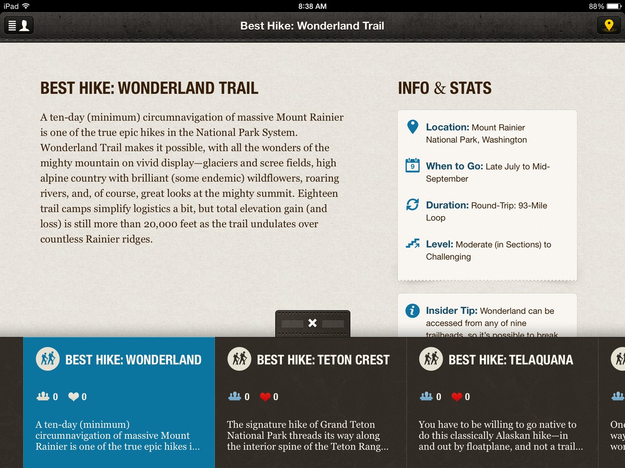 Park Guides Content