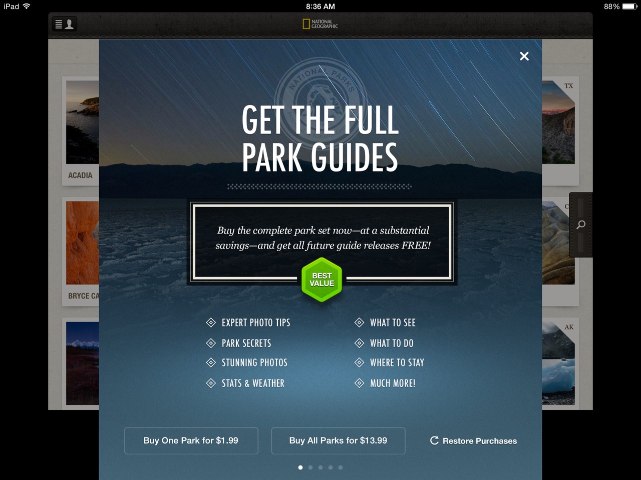Park Guides Unlock