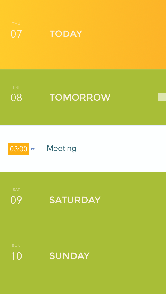 Peek Calendar Home