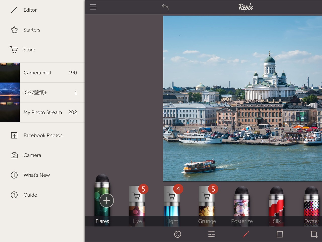 Repix Sidebar