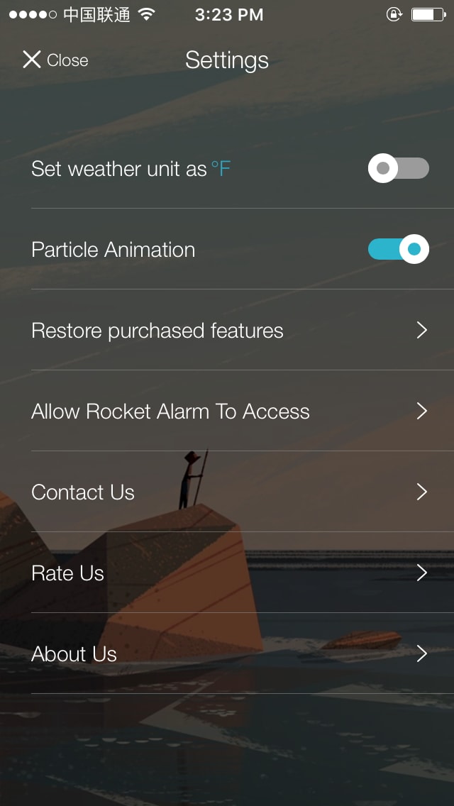 Rocket Alarm Setting