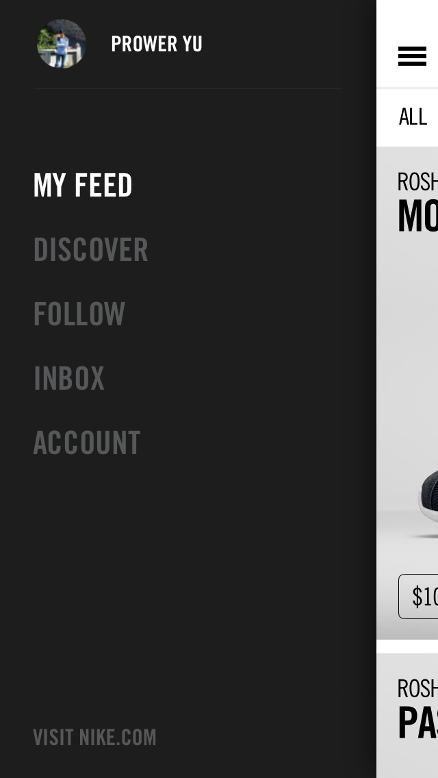 SNKRS Sidebar