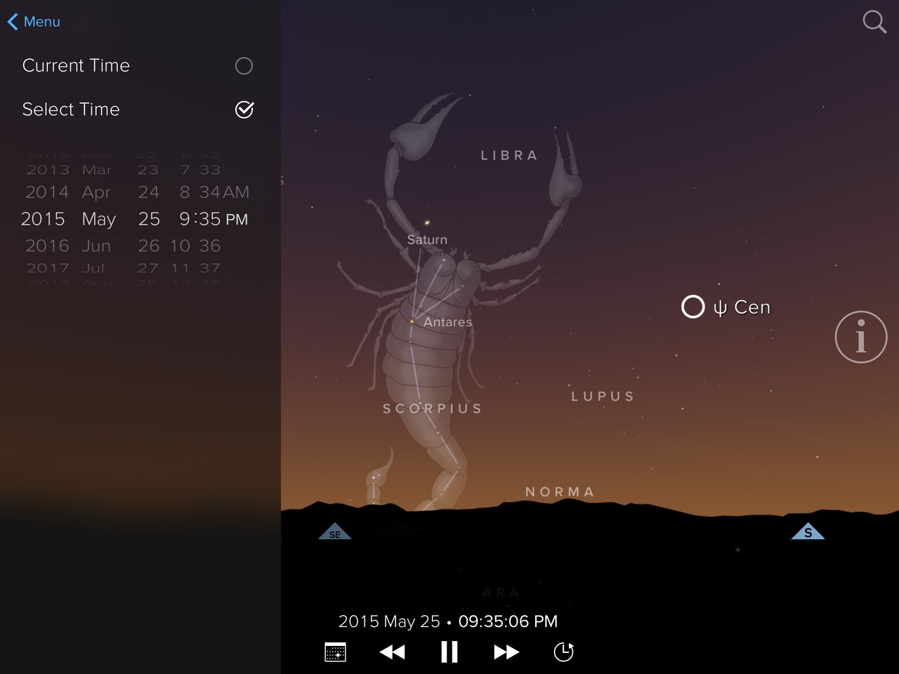 Sky Guide Date