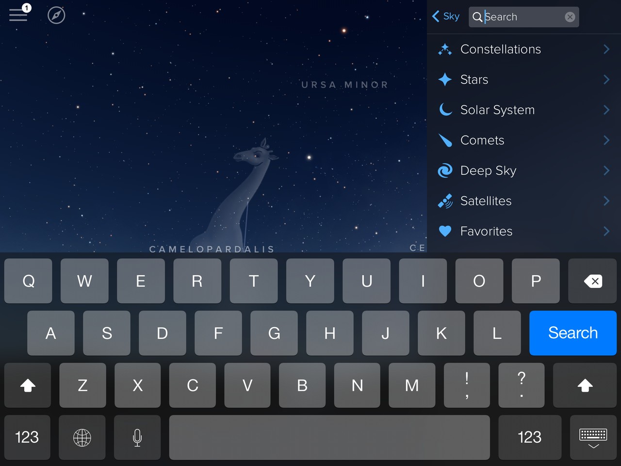 Sky Guide Search