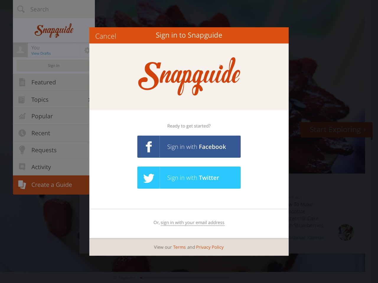 Snapguide Login