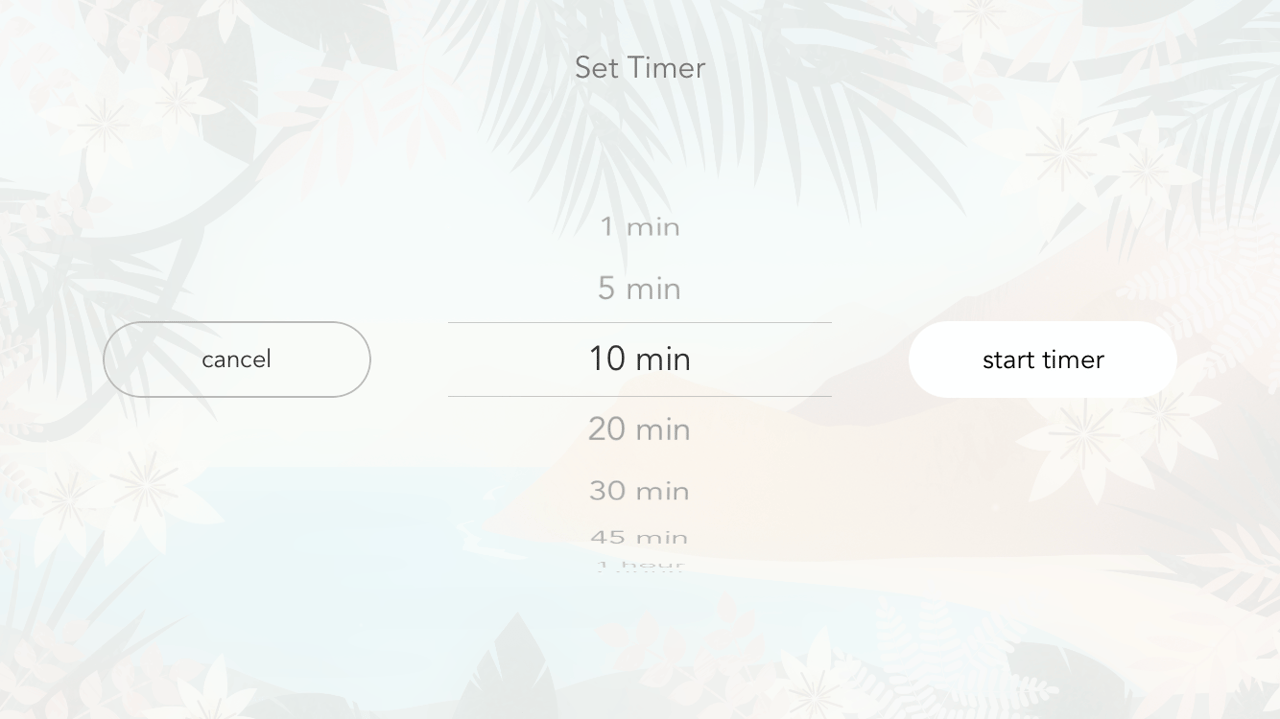 Sonus Island Set Timer