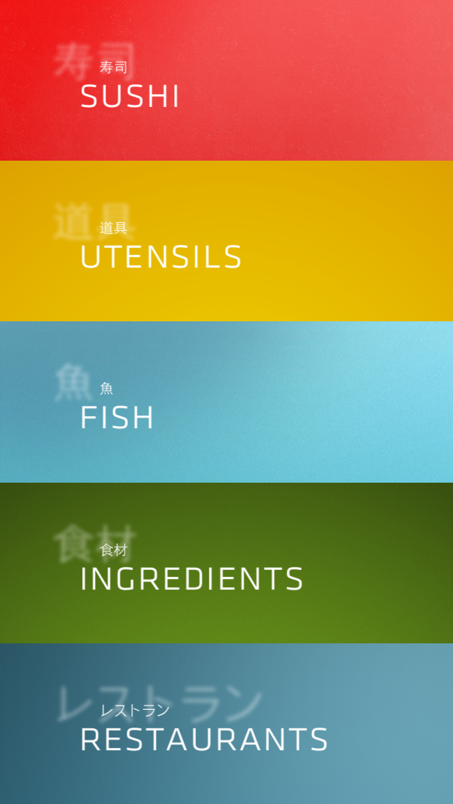 Sooshi Menu