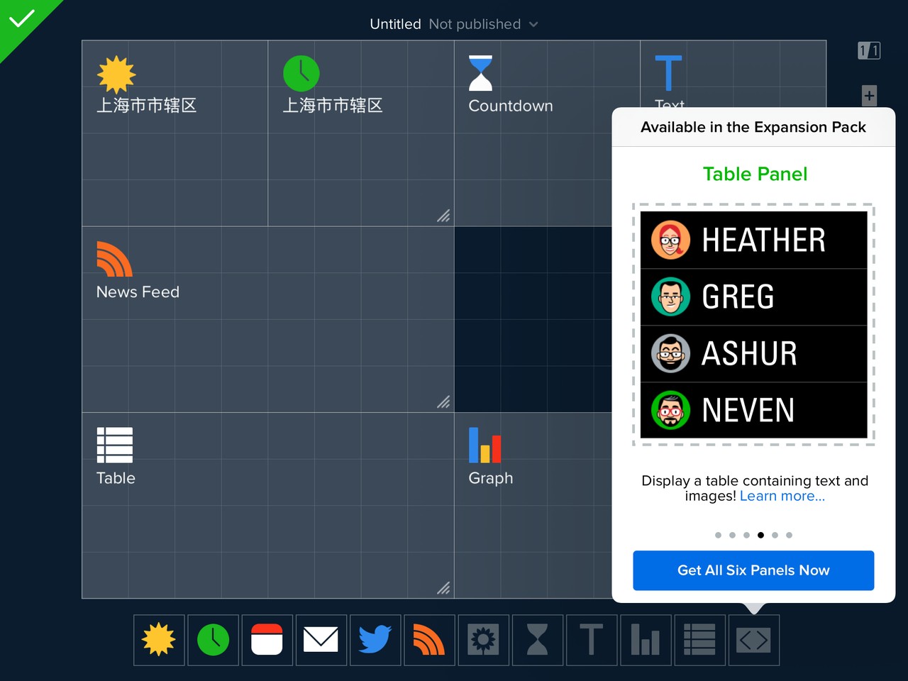 Status Board Creat