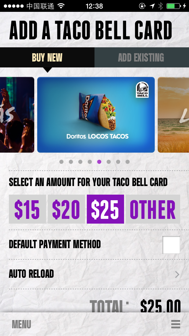 Taco Bell Card