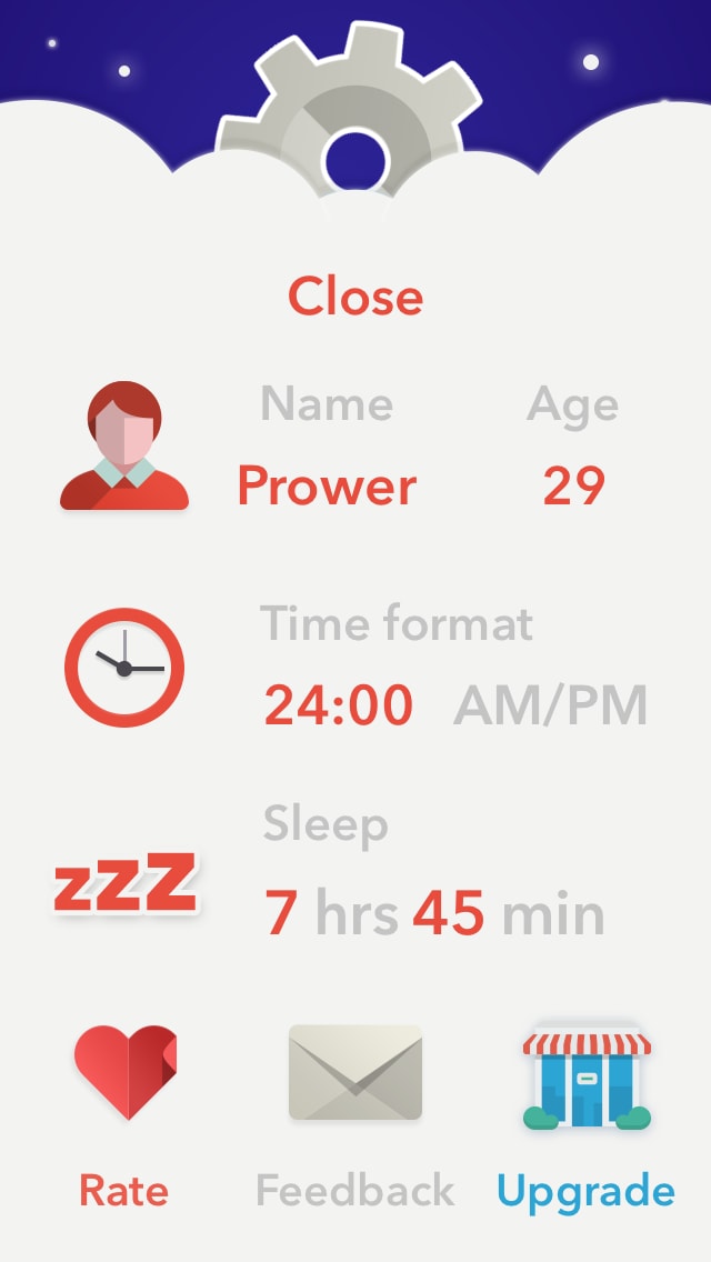 To bed Setting