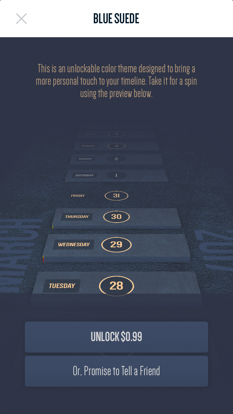 Vantage Calendar Unlock