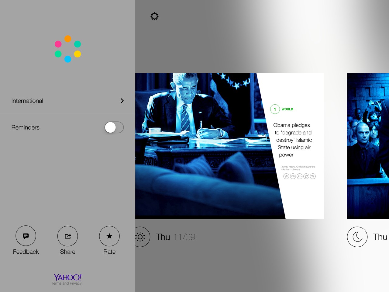 Yahoo News Digest Setting