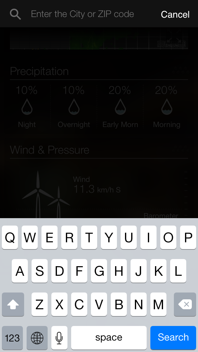 Yahoo Weather Search