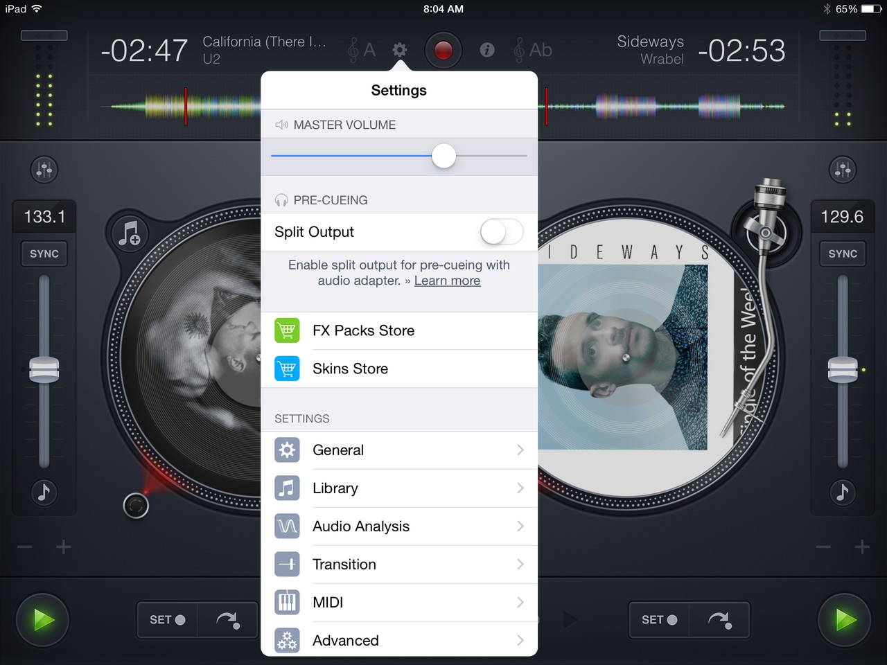 djay 2 Setting