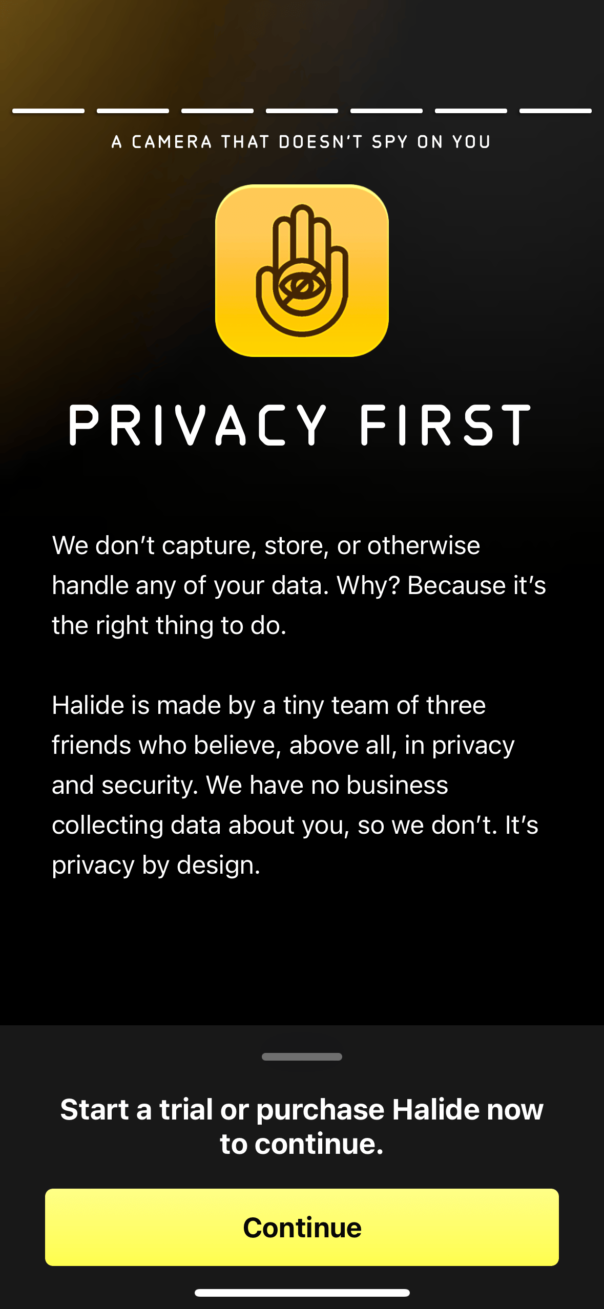 Halide Mark II Privacy