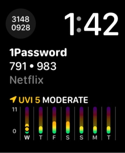 1Password: Password Manager Apple Watch screenshot 1