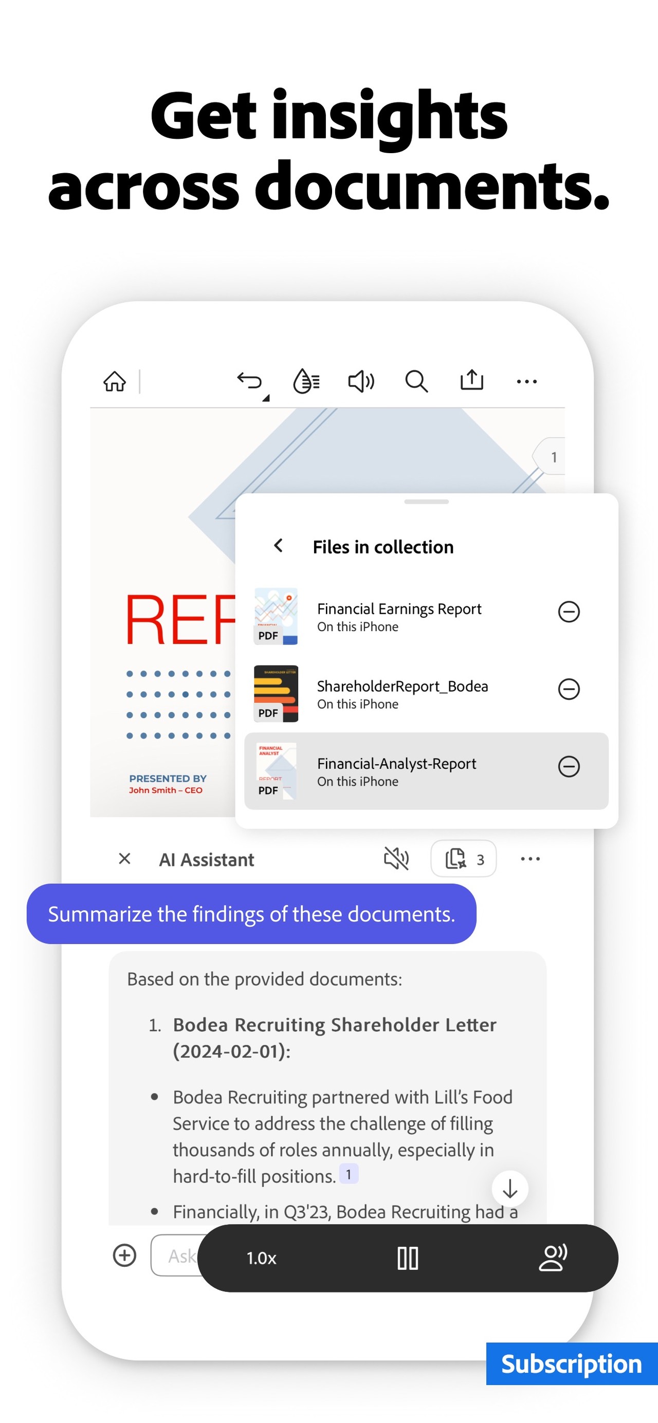 Adobe Acrobat Reader: Edit PDF iPhone screenshot 4