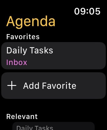 Agenda: Notes meets Calendar Apple Watch screenshot 1