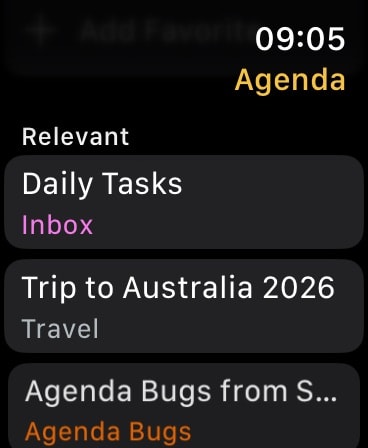 Agenda: Notes meets Calendar Apple Watch screenshot 4