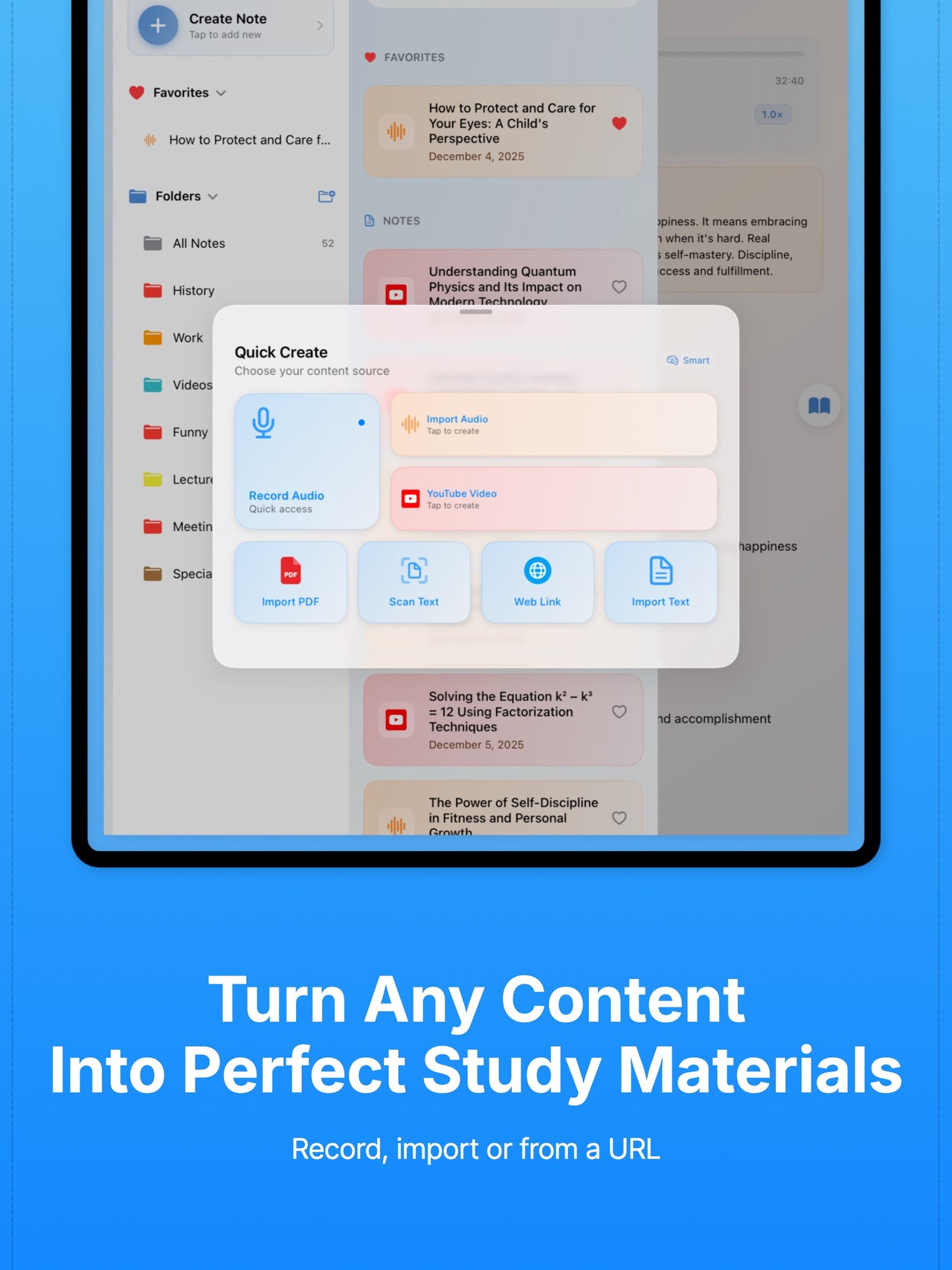 AI Note Taker: SwiftNote iPad screenshot 4
