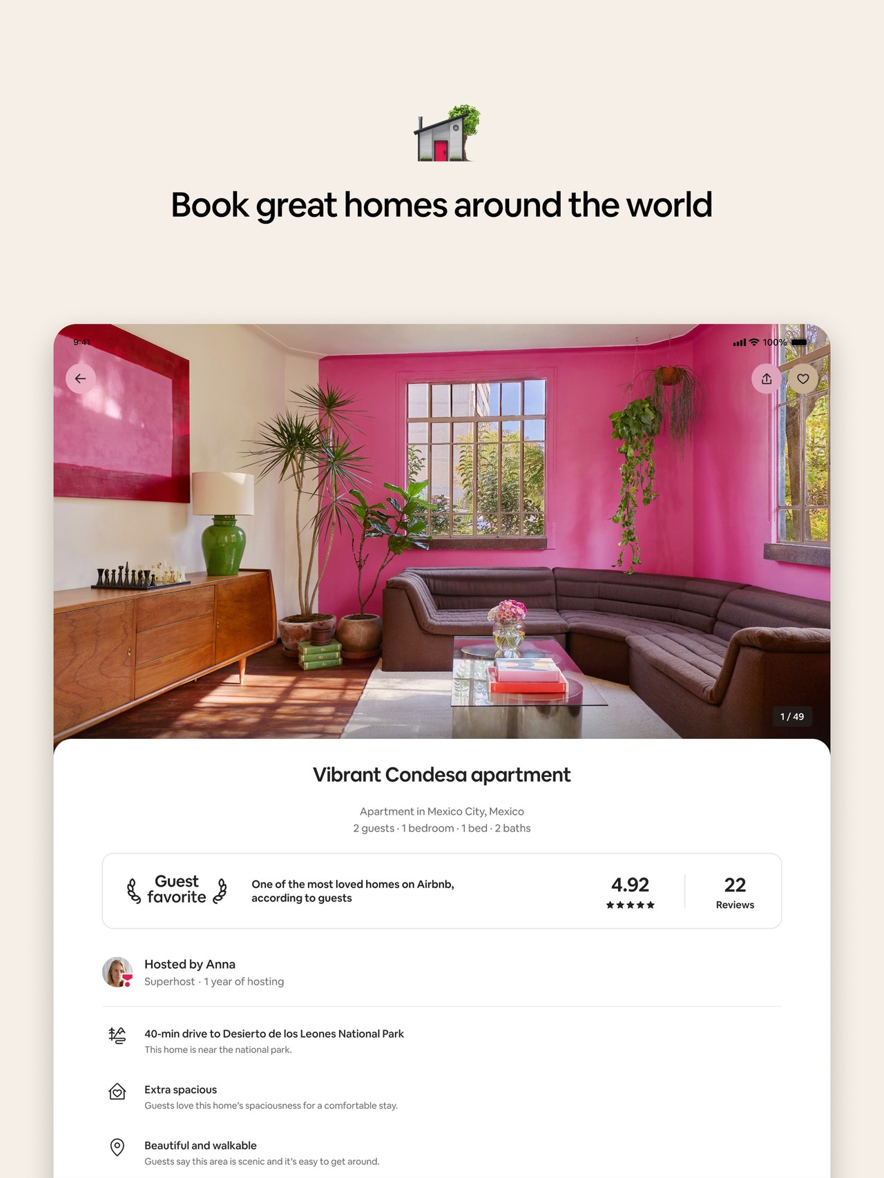 Airbnb iPad screenshot 2