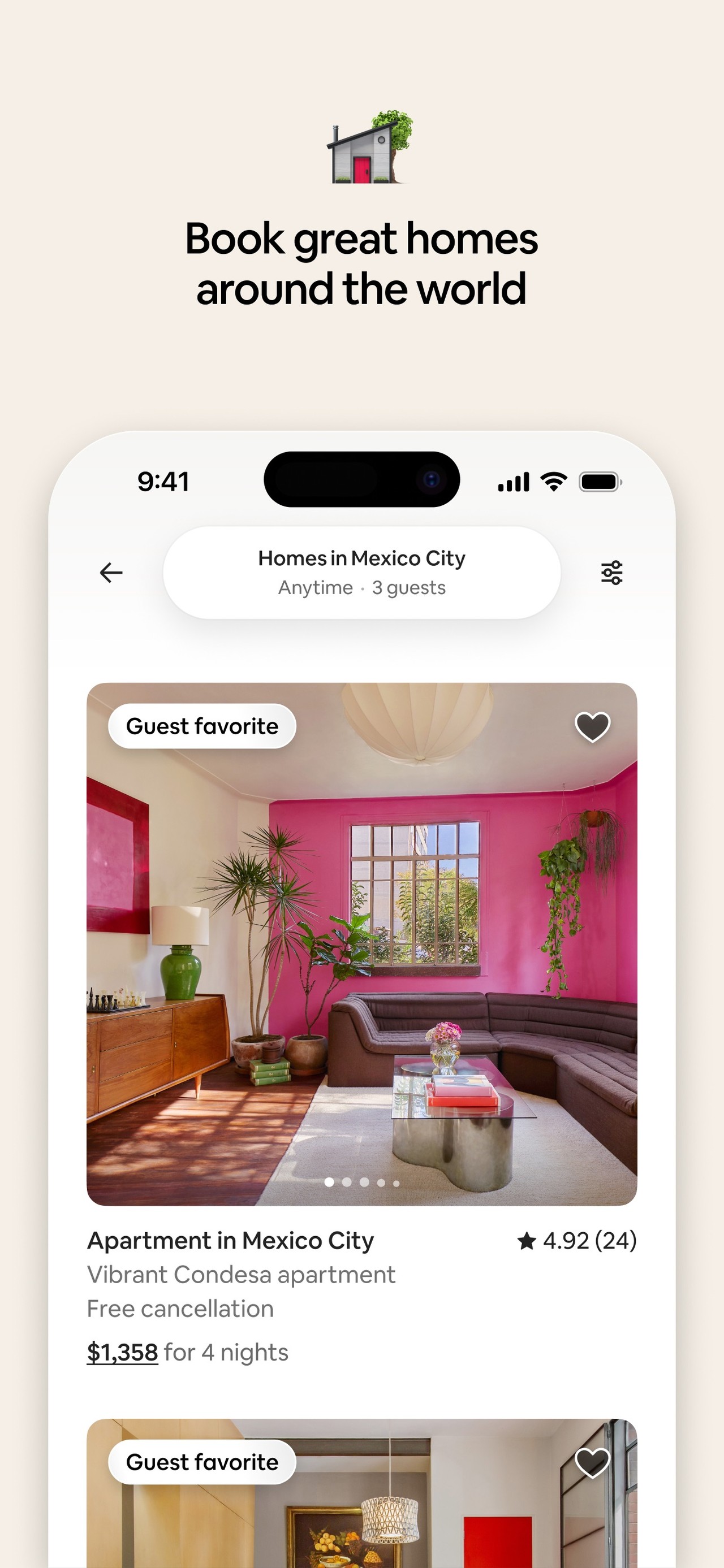 Airbnb iPhone screenshot 2