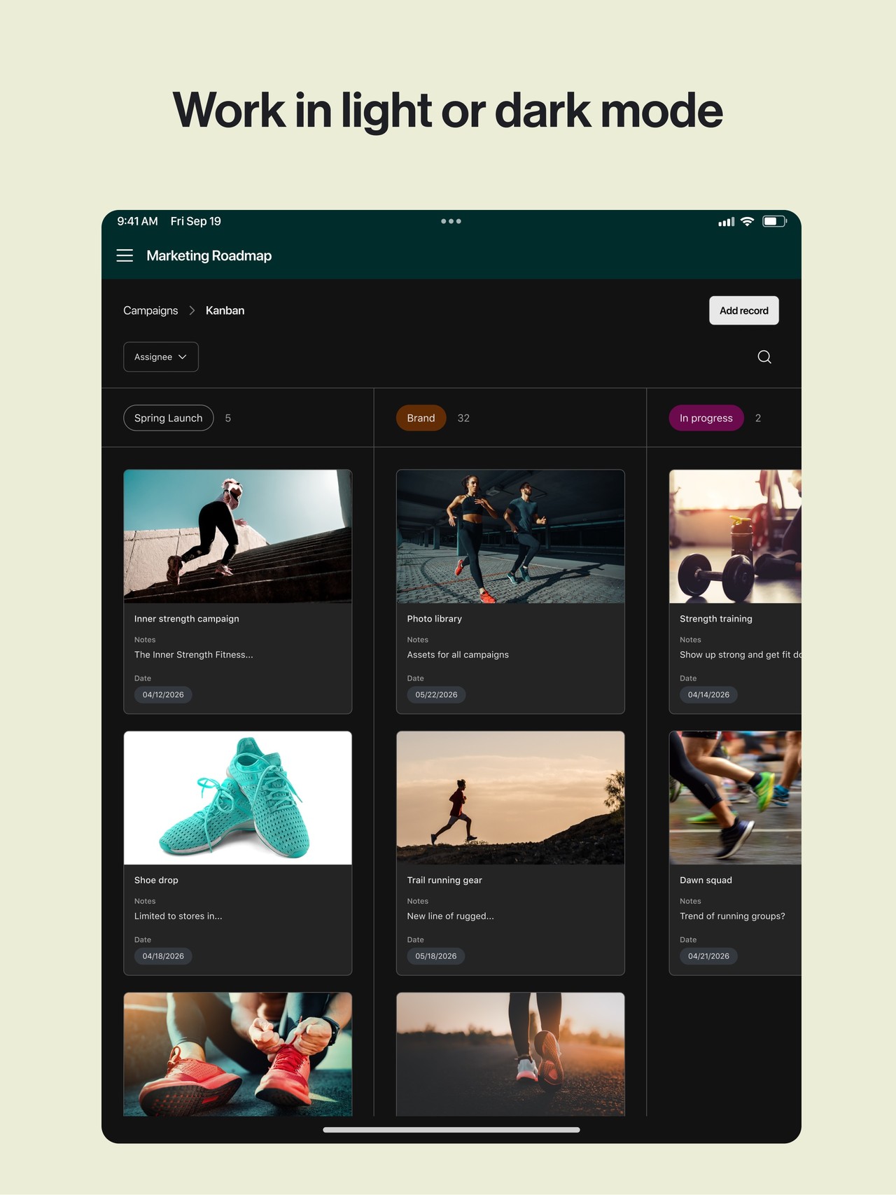 Airtable iPad screenshot 5
